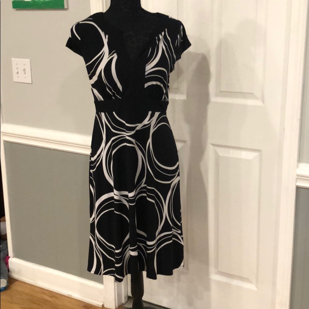 AGB Black and White Dress